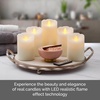 image:imageMikasa Realistic Wax Flameless Candles Exquisite White Battery Candles for Wedding Christmas Decorations and Everyday 3x6 InchSet of 5