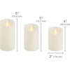 image:imageMikasa Realistic Wax Flameless Candles Exquisite White Battery Candles for Wedding Christmas Decorations and Everyday 3x6 InchSet of 5