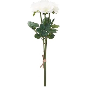 image:imageMikasa Copper Mum Artificial Flower Stems Fake Flowers for Fall Dcor Set of 3 5x5x18 InchWhite Rose