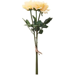image:imageMikasa Copper Mum Artificial Flower Stems Fake Flowers for Fall Dcor Set of 3 5x5x18 InchYellow Rose