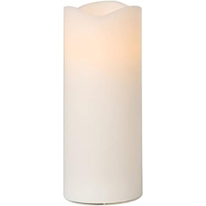 image:imageMikasa Real Wax Wavy Top Flameless Candles Exquisite White Battery Candles for Wedding Christmas Decorations and Everyday 3x8 Inch3x8