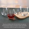 image:imageCelebrations by Mikasa Holiday Christmas Trees Stemless Wine Set of 4 18 Ounce