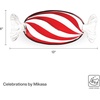 image:imageCelebrations by Mikasa Peppermint Christmas Holiday Twist Glass Candy Dish 1375 Inch