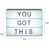 image:imageMelannco Changeable LED Letter Sign with Letter Storage 105 Letters amp Symbols use with USB included or Batteries not included118 x 866 x 866 inches Pack of 4