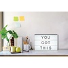 image:imageMelannco Changeable LED Letter Sign with Letter Storage 105 Letters amp Symbols use with USB included or Batteries not included118 x 866 x 866 inches Pack of 4