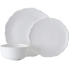 image:imageMikasa Abigail Bone China Lightweight Chip Resistant 12 Piece Dinnerware Set Service for 4 White