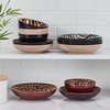 image:imageMikasa Amari Animal Print Safari 12 Piece Dinnerware Bowl Set Service for 4
