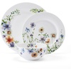 image:imageMikasa Audrina Water Color Flowers Bone China Lightweight Chip Resistant 12 Piece Dinnerware Set Service for 4 White