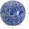 image:imageMikasa Blue and White Flower Ceramic Decorative SphereFloral