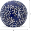 image:imageMikasa Blue and White Flower Ceramic Decorative SphereSwirl