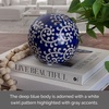 image:imageMikasa Blue and White Flower Ceramic Decorative SphereSwirl