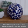 image:imageMikasa Blue and White Flower Ceramic Decorative SphereSwirl