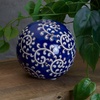 image:imageMikasa Blue and White Flower Ceramic Decorative SphereSwirl