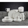 image:imageMikasa Camila Bone China Lightweight Chip Resistant 16Piece Dinnerware Set Service For 4 White