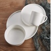 image:imageMikasa Camila Bone China Lightweight Chip Resistant 16Piece Dinnerware Set Service For 4 White
