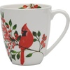 image:imageMikasa Cardinal Leaves Holiday Bone China Lightweight Chip Resistant Dinnerware Set Service for 4