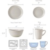 image:imageMikasa Cora 16 Piece Dinnerware Set Service For 4 Cream