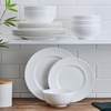 image:imageMikasa Crown White Chip Resistant 18 Piece Dinnerware Set Service for 6
