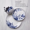 image:imageMikasa Darcy Bone China Lightweight Chip Resistant 12 Piece Dinnerware Set Service for 4Blue and White