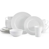 image:imageMikasa Delray 16Piece Bone China Dinnerware Set Service for 4Color Gift Box