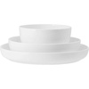 image:imageMikasa Delray Bone China Lightweight Chip Resistant 9 Piece Dinnerware Bowl Set Service for 3 WhiteWhite
