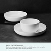 image:imageMikasa Delray Bone China Lightweight Chip Resistant 9 Piece Dinnerware Bowl Set Service for 3 WhiteWhite