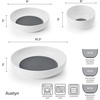 image:imageMikasa Delray Bone China Lightweight Chip Resistant 9 Piece Dinnerware Bowl Set Service for 3 WhiteWhite