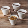 image:imageMikasa Delray Bone China Lightweight Chip Resistant Noodle Ramen Bowl with Chopsticks White Set of 4 475InchSet of 4 Pack of 2