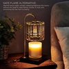 image:imageMikasa Electric Candle Warmer with Amber Glass Shade  138 Inch Lamp Warmer with Wooden Base 50 Watt Halogen Bulb Included Dimmer Switch Safe Flameless Fragrance for Home DcorClear Faceted