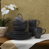 image:imageMikasa Swirl 16 Piece Dinnerware Set Service for 4 Graphite