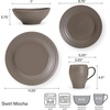 image:imageMikasa Swirl 4 Piece Place Setting Service for 1 MochaMocha