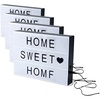 image:imageMelannco Changeable LED Letter Sign with Letter Storage 105 Letters amp Symbols use with USB included or Batteries not included118 x 866 x 866 inches Pack of 4