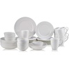 image:imageMikasa Annabel Bone China Dinnerware Set 40Piece Service for 8 White Hobnail Detail Dinner Plates Salad Plates Bowls and Mugs Dishwasher and Microwave SafeDinnerware Set