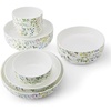 image:imageMikasa Delray Bone China Lightweight Chip Resistant 9 Piece Dinnerware Bowl Set Service for 3 WhiteMulticolor
