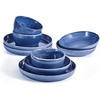 image:imageMikasa Huxley 9 Piece Dinnerware Bowl Set Service for 3 GreyBlue