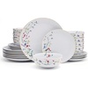 image:imageMikasa Kalina Metallic 24 Piece Dinnerware Set Service for 8