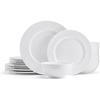 image:imageMikasa Love Story White Chip Resistant 18 Piece Dinnerware Set Service for 6