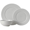 image:imageMikasa Lux Bone China Lightweight Chip Resistant 12 Piece Dinnerware Set Service for 4White