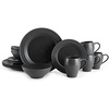 image:imageMikasa Swirl 16 Piece Dinnerware Set Service for 4 Graphite