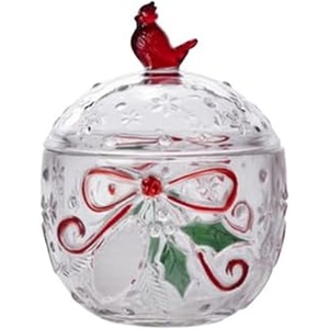 image:imageCelebrations by Mikasa Cardinal Holiday Jewelry Trinket Covered Box 5 Inch