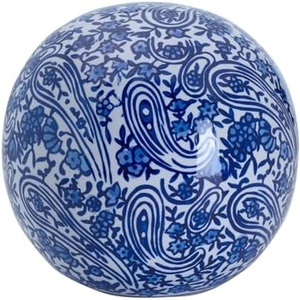 image:imageMikasa Blue and White Flower Ceramic Decorative SphereFloral