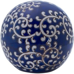 image:imageMikasa Blue and White Flower Ceramic Decorative SphereSwirl
