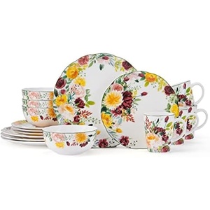 image:imageMikasa Clara Bone China Lightweight Chip Resistant 16 Piece Dinnerware Set Service For 4