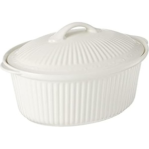 image:imageMikasa Italian Countryside Oval Casserole Dish with Lid 15Quart