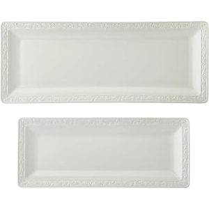 image:imageMikasa Italian Countryside Serving Platter Bread Trays Set of 2 12 Inch and 15 Inch