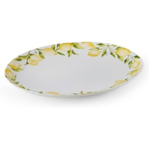 image:imageMikasa Lemons Oval Bone China Lightweight Chip Resistant Serving Platter 14Inch Multicolor