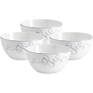 image:imageMikasa Love Story Platinum Banded Dinner Plates Set of 4All Purpose Bowls