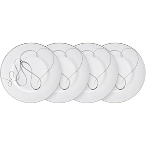 image:imageMikasa Love Story Platinum Banded Dinner Plates Set of 4Salad Plates