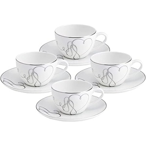 image:imageMikasa Love Story Platinum Banded Dinner Plates Set of 4Teacup and Saucer Set