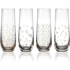 image:imageMikasa Party 95Ounce Stemless Flutes Gold